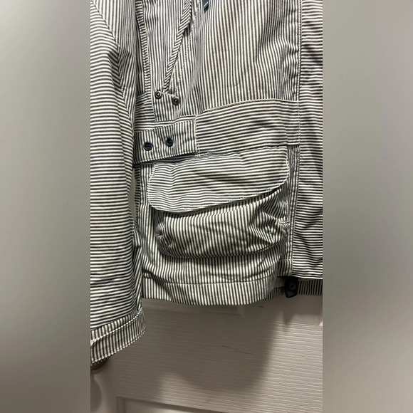 Helly Hansen Ski Snowboard Jacket Blue White Stripe Size M - Picture 2 of 13